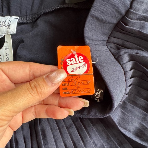 NEW JOSEPH‎ RIBKOFF pleated jumpsuit in midnight blue sz 14 - Picture 10 of 11